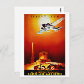 ドイツのヴィンテージ旅行のポスター復元 ポストカード (正面/裏面)