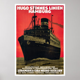 ドイツのヴィンテージ·トラベル·ポスターが1930年に復元 ポスター