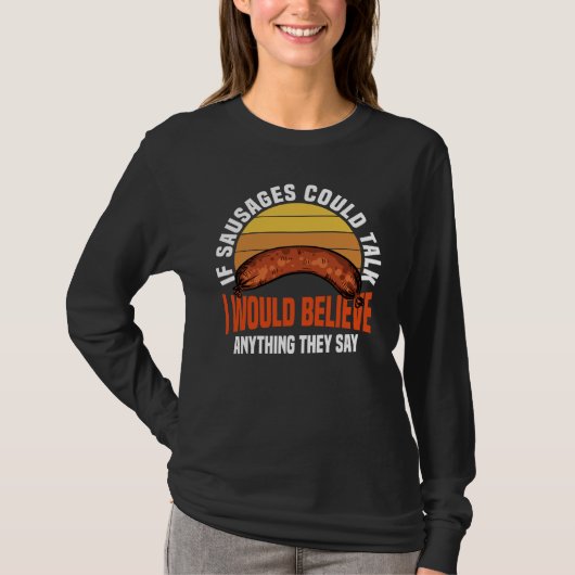 ドイツのヴルストパーティーにぴったりなソーセージの引用 Tシャツ (正面)