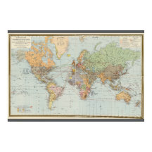 ドイツの世界地図(1899年)