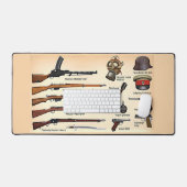ドイツの世界大戦の装備2 デスクマット (キーボード&マウス)