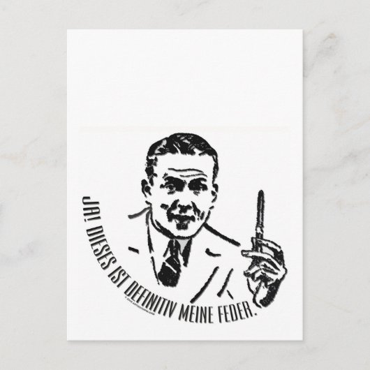 ドイツの作家のため ポストカード (正面)