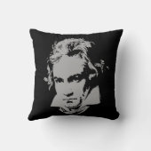 ドイツの作曲家でピアニストのベートーベン クッション (裏面)