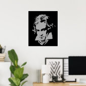 ドイツの作曲家、音楽のピアニストクラシカル。 ポスター (ホームオフィス)