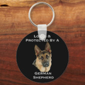 ドイツの保護羊飼いに愛され キーホルダー (正面)