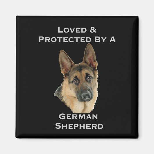 ドイツの保護羊飼いに愛され マグネット (正面)