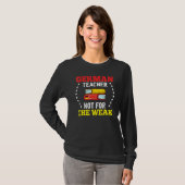 ドイツの先生 ドイツの国旗 言語の授業 生徒 Tシャツ (正面フル)