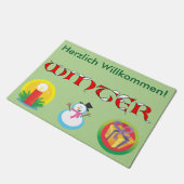 ドイツの冬のドアマット ドアマット (アングル)