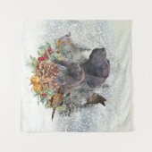 ドイツの冬の短いポインタ タペストリー (正面(横))