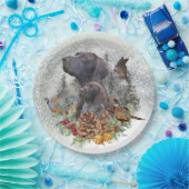 ドイツの冬の短いポインタ ペーパープレート (パーティー)