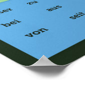 ドイツの前置きポスター ポスター (角)