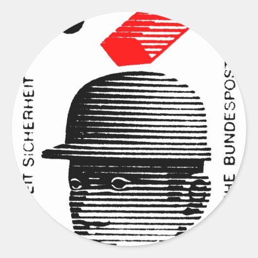 ドイツの労働者の安全 ラウンドシール (正面)