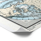 ドイツの北極の地図(1891年) ポスター (角)