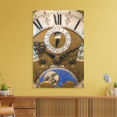 ドイツの古い時計の近く キャンバスプリント (インサイチュ (リビング))