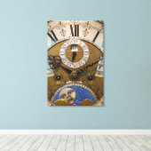 ドイツの古い時計の近く キャンバスプリント (インサイチュ (ウッドフロア))