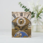 ドイツの古い時計の近く ポストカード (スタンド正面)