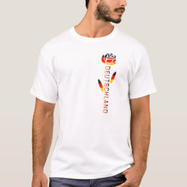 ドイツの国旗のバラ Tシャツ