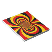 ドイツの国旗の色のアートプリントが大好きです ノートパッド (アングル)