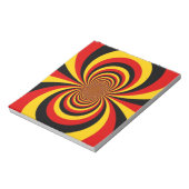 ドイツの国旗の色のアートプリントが大好きです ノートパッド (回転)