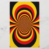 ドイツの国旗の色のアートプリントが大好きです 便箋 (正面)