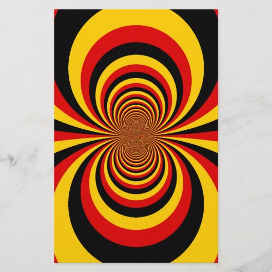 ドイツの国旗の色のアートプリントが大好きです 便箋 (正面)