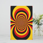 ドイツの国旗の色のアートプリントが大好きです 便箋 (スタンド正面)