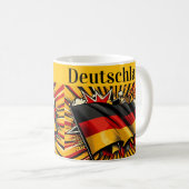 ドイツの国旗マグカップ。 コーヒーマグカップ (正面右)