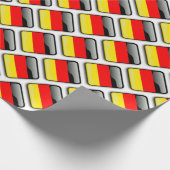 ドイツの国旗柄の包装紙 ラッピングペーパー (角)