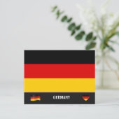 ドイツの国旗 & ドイツ 国 旅行 / ドイツ ポストカード (スタンド正面)