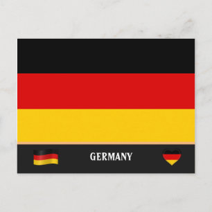 ドイツの国旗 & ドイツ 国 旅行 / ドイツ ポストカード