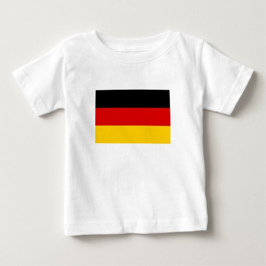 ドイツの国旗 ベビーTシャツ (正面)