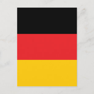ドイツの国旗 ポストカード