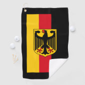 ドイツの国旗/紋章 ゴルフタオル (インサイチュ)