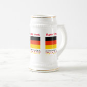 ドイツの国旗 赤 カスタマイズ ビールジョッキ (正面右)