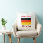 ドイツの国旗 赤 パーソナライズ クッション (椅子)