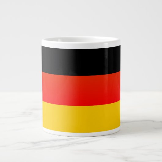 ドイツの国旗 or ゲルマンの国旗 ジャンボコーヒーマグカップ (正面)