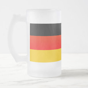 ドイツの国旗 or ゲルマンフラッグ フロストグラスビールジョッキ