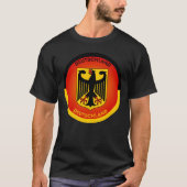 ドイツの国章の円形デザイン Tシャツ (正面)