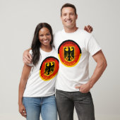 ドイツの国章の円形デザイン Tシャツ (ユニセックス)