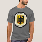 ドイツの国章の円形デザイン Tシャツ (正面)