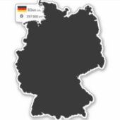 ドイツの地図と事実 シール (正面)