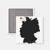 ドイツの地図と事実 マグネット (正面/裏面)