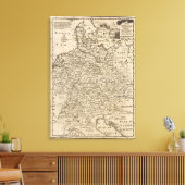 ドイツの地図 キャンバスプリント (インサイチュ (リビング))