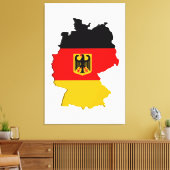 ドイツの地図 キャンバスプリント (インサイチュ (リビング))