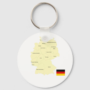 ドイツの地図 キーホルダー