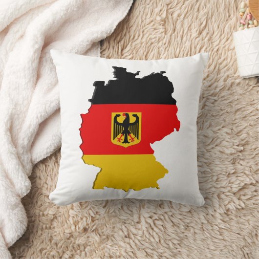 ドイツの地図 クッション (ブランケット)