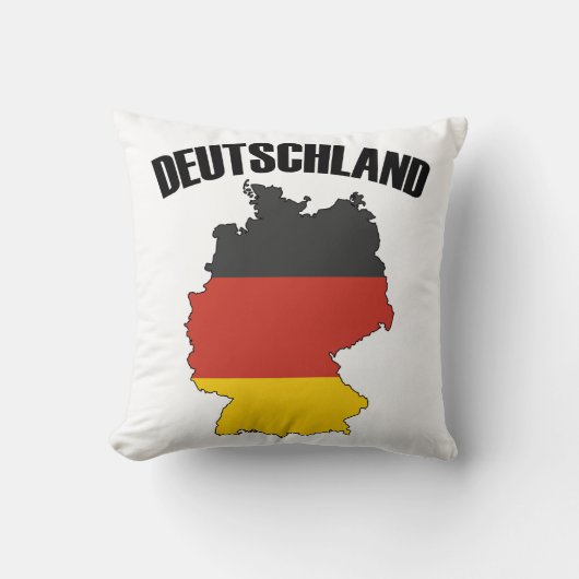 ドイツの地図 – ドイツ国旗 – ドイツの旅行 クッション (正面)