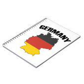 ドイツの地図 – ドイツ国旗 – ドイツの旅行 ノートブック (左側)