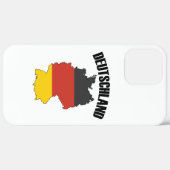 ドイツの地図 – ドイツ国旗 – ドイツの旅行 Case-Mate iPhoneケース (裏面 (横))