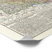 ドイツの地図 ポスター (角)